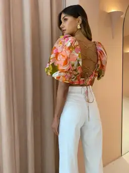 Acler Porter Skirt & Top Set Print Size 8 for rent on The Volte - image 5