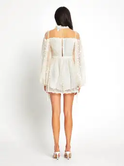ALICE MCCALL CREME MOONSTRUCK PLAYSUIT - SIZE 10 AU/6 US (RRP $395) for rent on The Volte - image 4