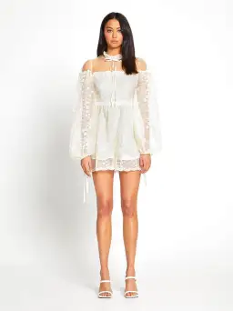 ALICE MCCALL CREME MOONSTRUCK PLAYSUIT - SIZE 10 AU/6 US (RRP $395) for rent on The Volte - image 2