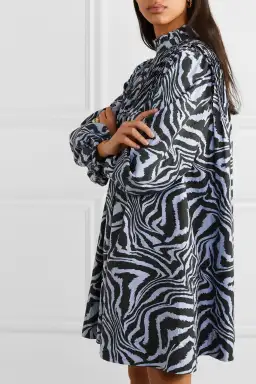 Ganni poplin dress for rent on The Volte - image 2