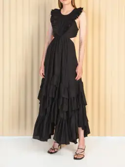 Magali Pascal Sawi Dress Black Size M for rent on The Volte - image 1
