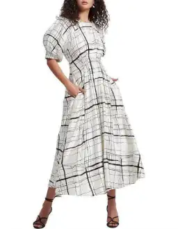 Aje Infinite Dress Print Size 6 