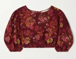 Peony Floral Print Set Red Size 10