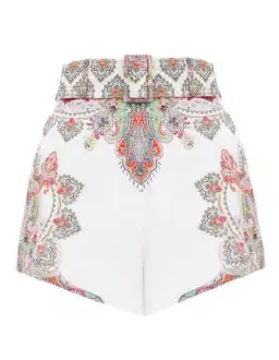 Zimmermann Ninety-Six Filigree Shorts Print Size 2