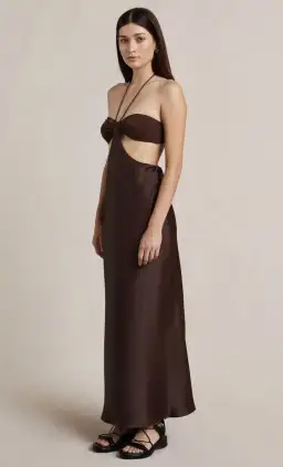 Bec & Bridge Nadia Cutout Dress Brown Size 10 for rent on The Volte - image 2