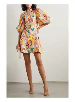 Zimmermann Tempo Kaleidoscope Mini Dress Floral Size 2 / Au 12 for rent on The Volte - image 1