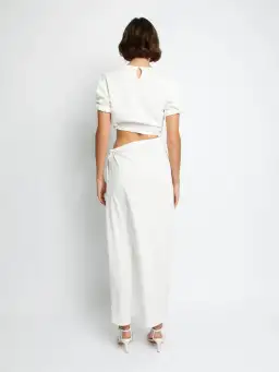 Christopher Esber ROLLED UP TEE DRESS White Size 4 for rent on The Volte - image 2