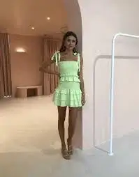 Issy Mirage Set in Key Lime Size 8 for rent on The Volte - image 3