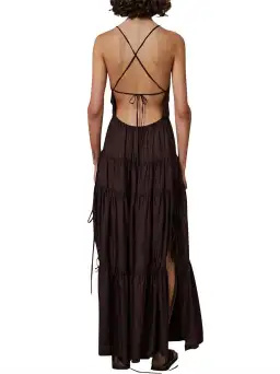 Bec & Bridge Carmen Maxi Dress Chocolate Brown Size 8 for rent on The Volte - image 3