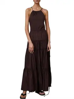 Bec & Bridge Carmen Maxi Dress Chocolate Brown Size 8 for rent on The Volte - image 2