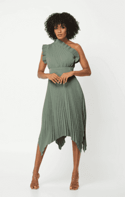 Mossman Lady Like Dress Green Size 12