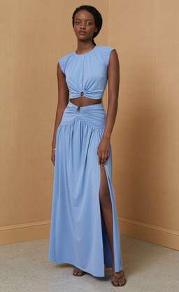 Bec & Bridge Minx Top and Maxi Skirt Set Dusk Blue Size 8 for rent on The Volte - image 4