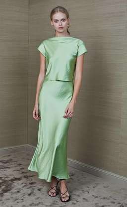 Bec & Bridge Apple Eyes Maxi Skirt Apple Green Size 8 for rent on The Volte - image 1