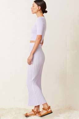 Bec & Bridge Eden Top & Midi Skirt Set Lilac Size 6 for rent on The Volte - image 4