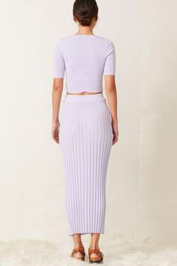 Bec & Bridge Eden Top & Midi Skirt Set Lilac Size 6 for rent on The Volte - image 5