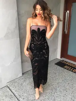 Natalie Rolt Mimi Gown Black Size 12