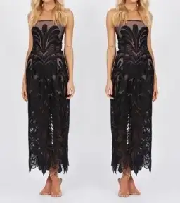 Natalie Rolt Mimi Gown Black Size 12