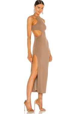 x REVOLVE Rylan Midi Dress in Taupe
