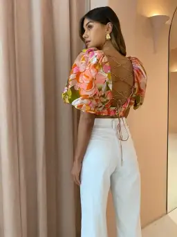 Acler Porter Top Print Size 10 for rent on The Volte - image 2