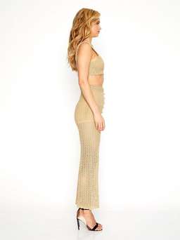 Alice McCall Cosmic Top & Beautiful and Dangerous Pants Nude Gold Size 6 for rent on The Volte - image 4