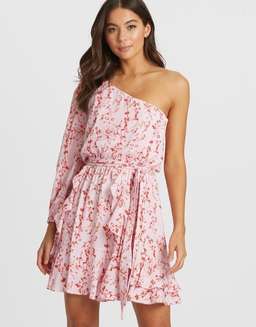Tussah Sondra Mini Dress Pink Floral Size 12 for rent on The Volte - image 1