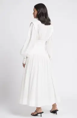 Aje Utopia Long Sleeve Dress White Size 6