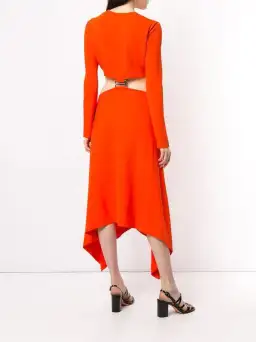 Dion Lee Hook Dress Orange Size 10 for rent on The Volte - image 2