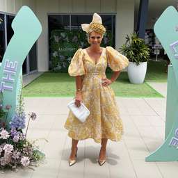 Zimmermann Postcard Puff Sleeve Midi