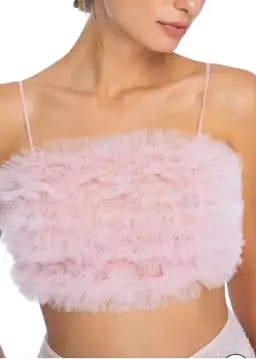 Dyspnea Riff Raff Crop Top Pink Size 6