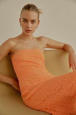 Ownley Petra Dress in Aperol Spritz  for rent on The Volte - image 3