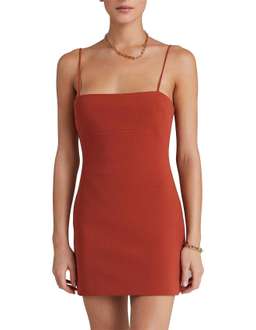 Bec and Bridge Maya Mini Dress Terracotta Size 10