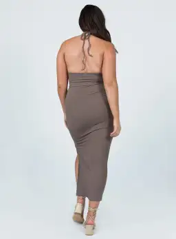 ASHER MAXI DRESS BROWN for rent on The Volte - image 2