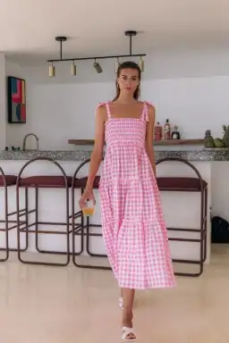 Steele Lyla Pink Dress size M for rent on The Volte - image 1