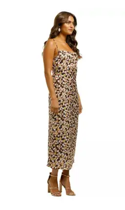 Charlie Holiday Chillie Midi Slip Dress Floral Size 10