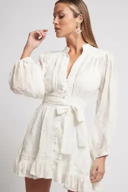 Sofia The Label Palermo Dress White Size 8