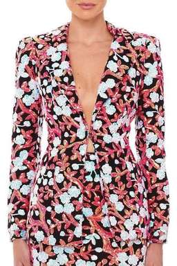 Eliya the Label Rosetta Blazer Sequin Print Size XL for rent on The Volte - image 2