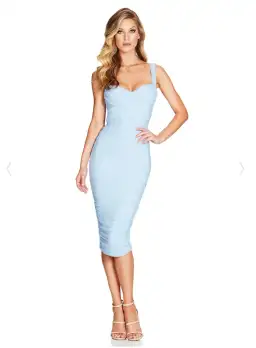 Nookie Poison Dress Blue Size 6