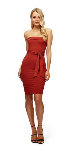 Kookai Oakley Dress Rust Size 6 for rent on The Volte - image 1