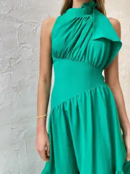 One Feel Swoop Fern Serendipity Maxi Dress Green Size 8
