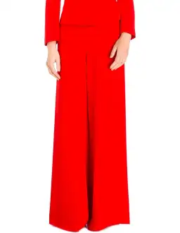 Carla Zampatti Flame Crepe Top and Pants Set Red Size 10 for rent on The Volte - image 2
