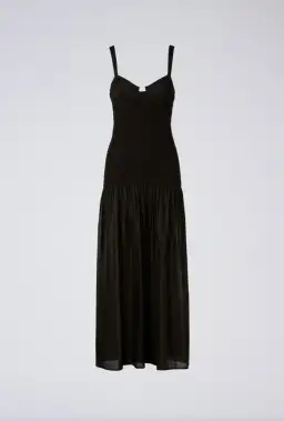 Scanlan Theodore Black Cotton Bralette Dress Size 8 for rent on The Volte - image 7