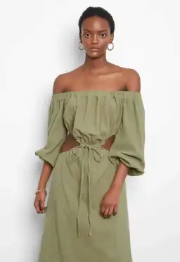 Avenue The Label Maxi Isadora Dress Green Size 10