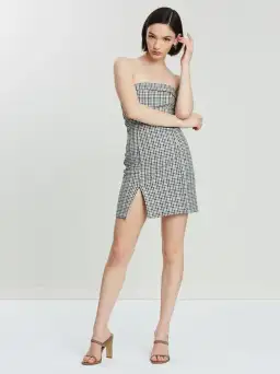 Bec and Bridge Gingham Girl Mini Dress Print Size 10