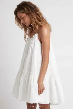 Aje Midsummer Swing Mini Dress Ivory Size 8 for rent on The Volte - image 4