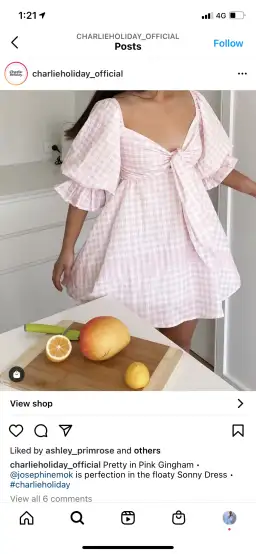 Charlie Holiday Sonny Dress Pink Size 8