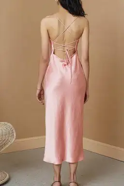 Bec & Bridge Veronique Midi Dress Coral Size 8