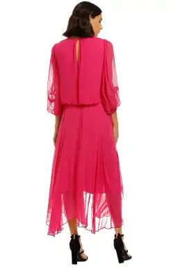 Camilla and Marc Dylan Midi Dress in Hot Pink Size 8 for rent on The Volte - image 6