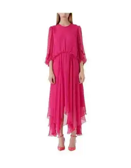 Camilla and Marc Dylan Midi Dress in Hot Pink Size 8 for rent on The Volte - image 3