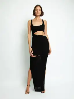 christopher esber deconstructed tank dress in black for rent on The Volte - image 1