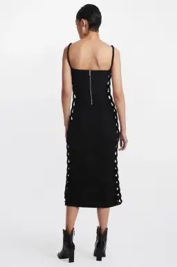 Dion Lee Mirror Braid Strap Dress Black Size 8